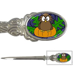 Halloween Owl And Pumpkin Letter Openers by Valentinaart