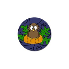 Halloween Owl And Pumpkin Golf Ball Marker (10 Pack) by Valentinaart