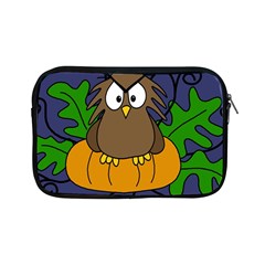 Halloween Owl And Pumpkin Apple Ipad Mini Zipper Cases by Valentinaart