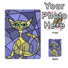 Artistic Cat - Yellow Multi-purpose Cards (rectangle)  by Valentinaart