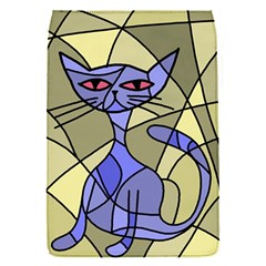 Artistic Cat - Blue Flap Covers (s)  by Valentinaart