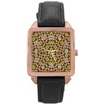 PLANET LIGHT Rose Gold Leather Watch  Front