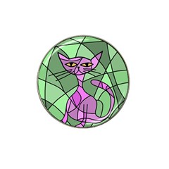 Artistic Cat - Purple Hat Clip Ball Marker by Valentinaart