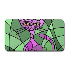 Artistic Cat - Purple Medium Bar Mats by Valentinaart