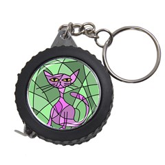 Artistic Cat - Purple Measuring Tapes by Valentinaart