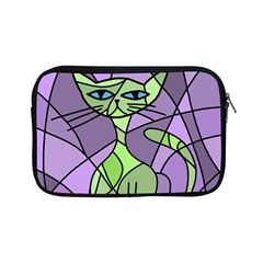 Artistic Cat - Green Apple Ipad Mini Zipper Cases by Valentinaart