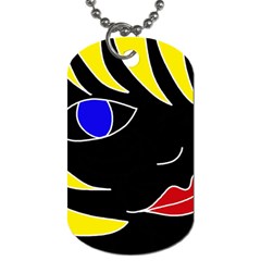 Blond girl Dog Tag (Two Sides)