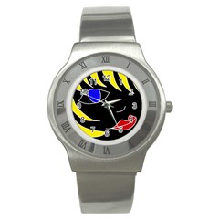 Blond girl Stainless Steel Watch