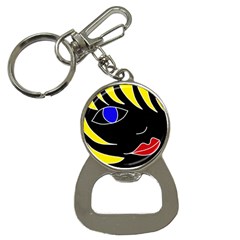 Blond Girl Bottle Opener Key Chains by Valentinaart