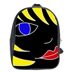 Blond girl School Bags (XL)  Front