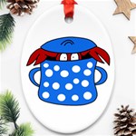 Cooking lobster Ornament (Oval)  Front