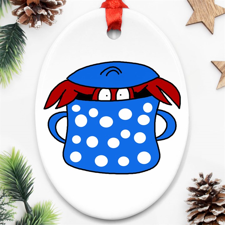 Cooking lobster Ornament (Oval) 