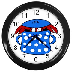 Cooking Lobster Wall Clocks (black) by Valentinaart