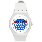 Cooking lobster Round Plastic Sport Watch (M) Front