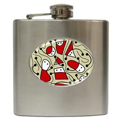 Playful Abstraction Hip Flask (6 Oz) by Valentinaart