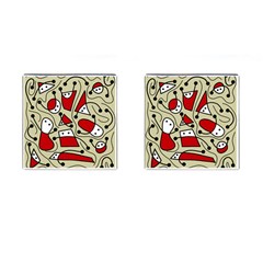 Playful Abstraction Cufflinks (square) by Valentinaart