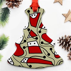 Playful Abstraction Christmas Tree Ornament (2 Sides)