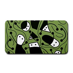 Playful Abstract Art - Green Medium Bar Mats by Valentinaart