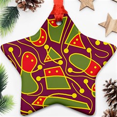 Playful Decorative Abstract Art Ornament (star) 