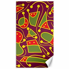 Playful Decorative Abstract Art Canvas 40  X 72  