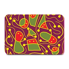 Playful Decorative Abstract Art Plate Mats by Valentinaart