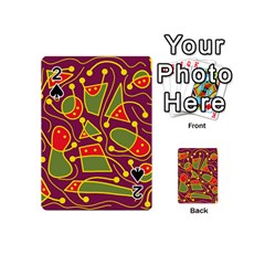 Playful Decorative Abstract Art Playing Cards 54 (mini) 