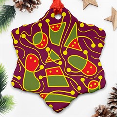 Playful Decorative Abstract Art Ornament (snowflake) 