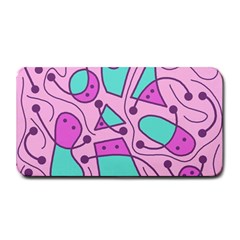 Playful Abstract Art - Pink Medium Bar Mats by Valentinaart