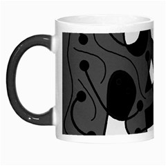 Playful Abstract Art - Gray Morph Mugs by Valentinaart