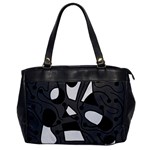 Playful abstract art - gray Office Handbags Front