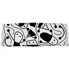 Playful Abstract Art - White And Black Samsung Galaxy Nexus S I9020 Hardshell Case