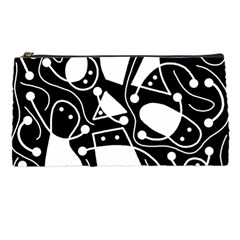 Playful Abstract Art - Black And White Pencil Cases