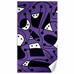 Playful Abstract Art - Purple Canvas 40  X 72  