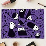 Playful abstract art - purple Cosmetic Bag (XXL)  Back