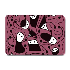 Playful Abstraction Small Doormat  by Valentinaart