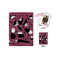 Playful Abstraction Playing Cards (mini)  by Valentinaart