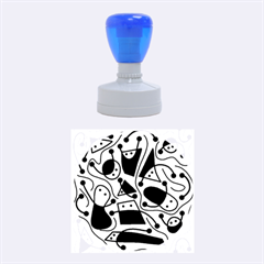 Playful Abstraction Rubber Round Stamps (medium) by Valentinaart