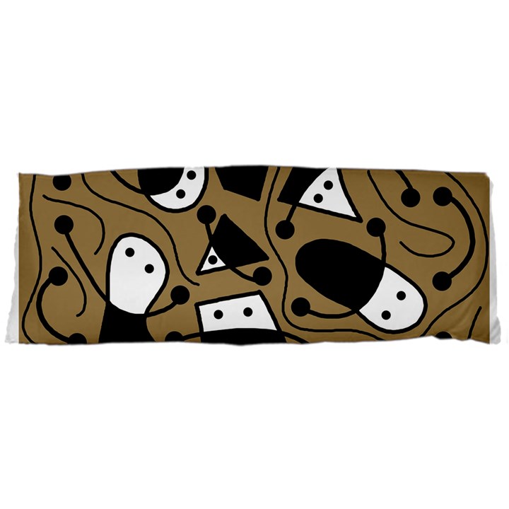 Playful abstract art - Brown Samsung Galaxy Tab 7  P1000 Hardshell Case 