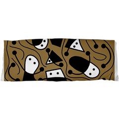 Playful Abstract Art - Brown Samsung Galaxy Sl I9003 Hardshell Case