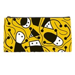 Playful abstract art - Yellow Pencil Cases Front