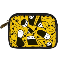 Playful abstract art - Yellow Digital Camera Cases