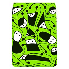 Playful Abstract Art - Green Flap Covers (s)  by Valentinaart