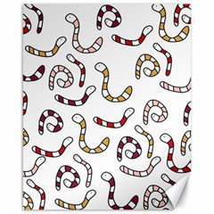 Cute Worms Canvas 16  X 20   by Valentinaart