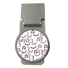 Purple Worms Money Clips (round)  by Valentinaart