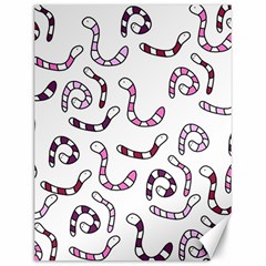 Purple Worms Canvas 12  X 16   by Valentinaart