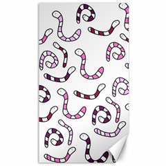 Purple Worms Canvas 40  X 72   by Valentinaart