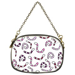 Purple Worms Chain Purses (one Side)  by Valentinaart