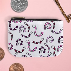 Purple Worms Mini Coin Purses by Valentinaart