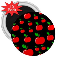 Red Apples  3  Magnets (10 Pack)  by Valentinaart