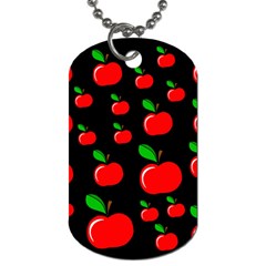 Red Apples  Dog Tag (two Sides) by Valentinaart